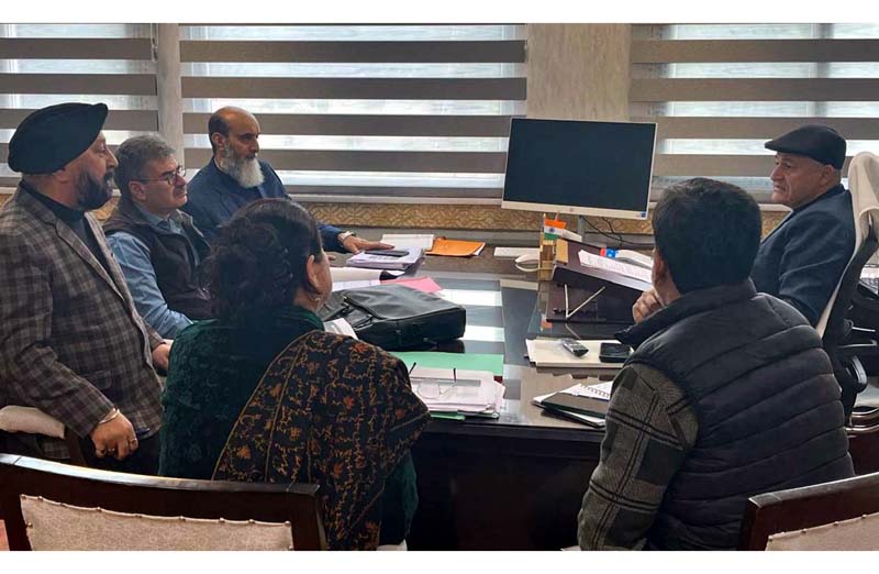 Minister Javid Ahmad Dar Leads Meeting on Wednesday.