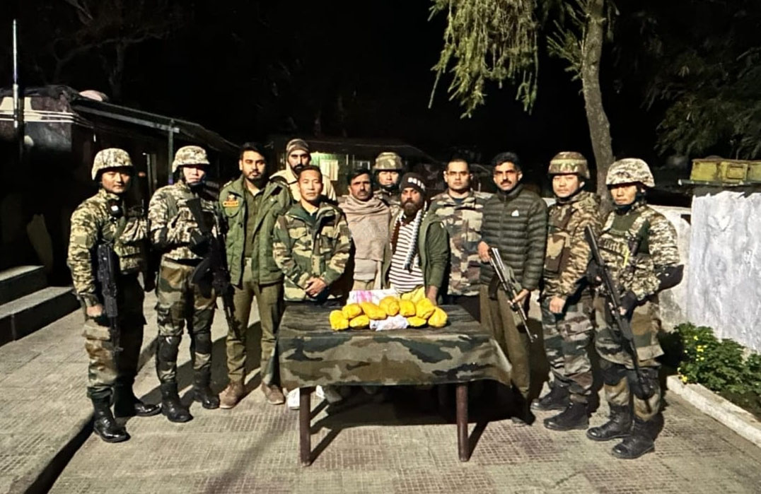 More than 5 Kg of Heroin Seized Near LoC in Rajouri, J&K; Five Arrested