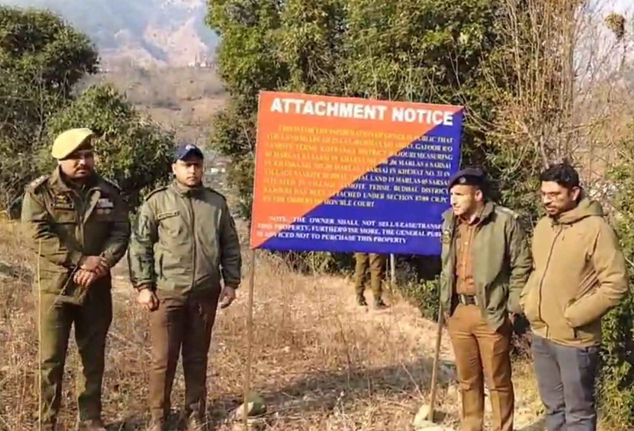Police Seizes Property Linked to Pakistan-Based Terror Handler in J&K’s Rajouri