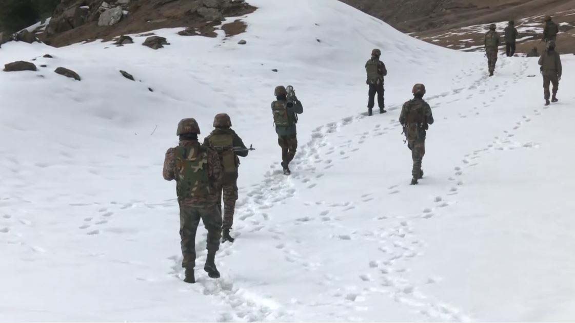 Indian Army Patrols Snow-Covered Doda in Jammu and Kashmir